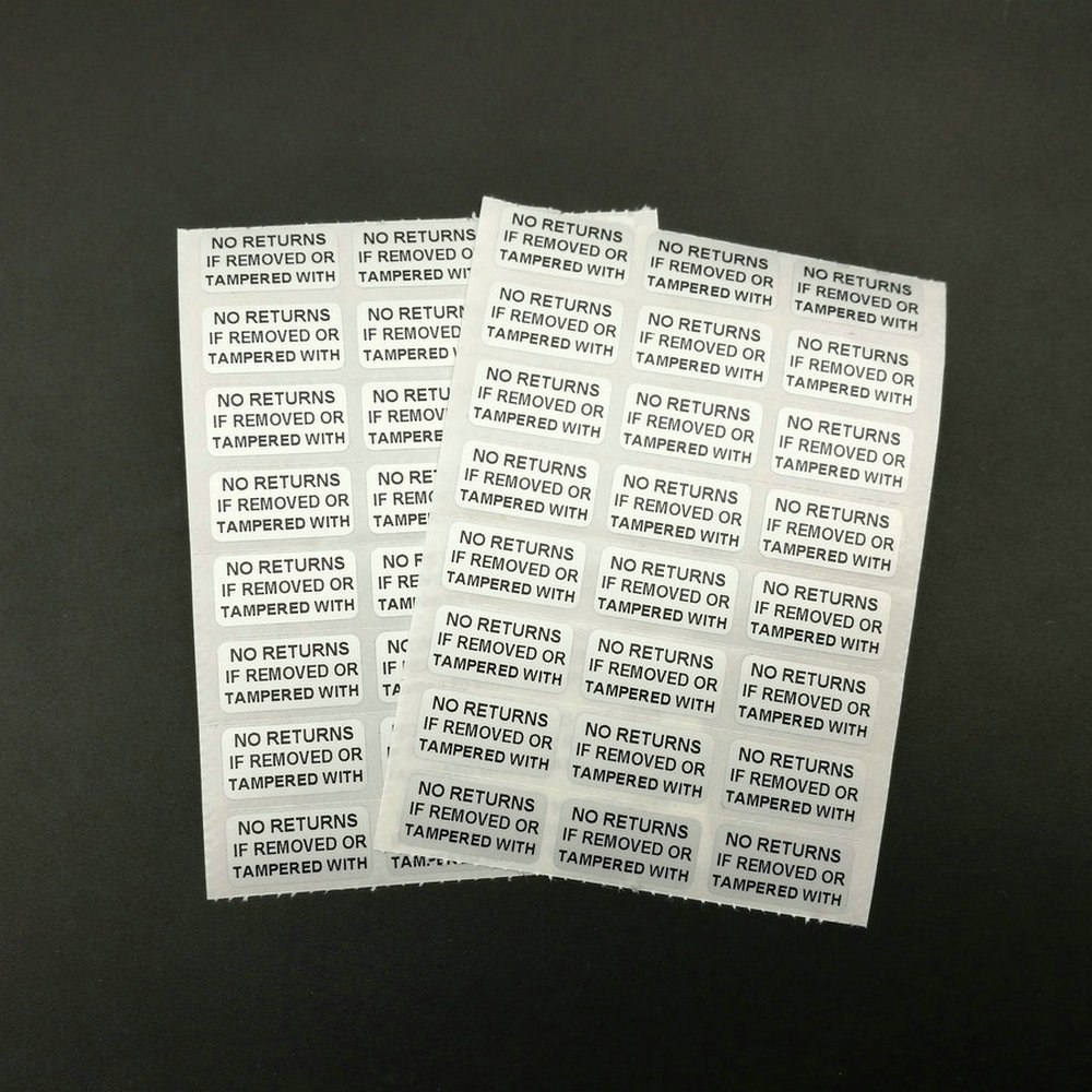 500PCS WARRANTY No Return If Removed Tamper Proof Sticker 20MM x 10MM
