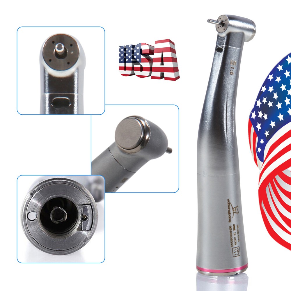 Dental 1:5 Increasing Handpiece Contra Angle LED For KAV NSK Electric Motor USA