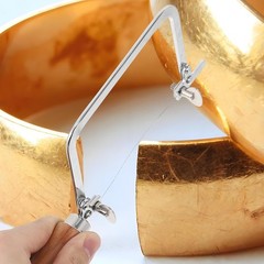 U-shaped Saw Jewelry DIY Tool Jewelers Saw Bow Saw Frame W/ 12 Blades Kit