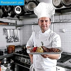 Stylish Adjustable Chef Hat for Adults – Perfect for Cooking and Baking, White