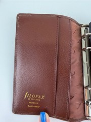 Vintage 90s Filofax Windsor Personal Organizer Real Leather Made in England