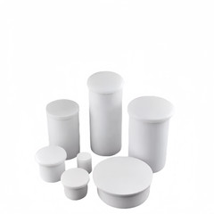 99% Al2O3 Cylindrical Alumina Crucible With Covered – 0.4-7000ml Various Sizes