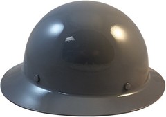 MSA Skullgard Full Brim Hard Hat With Ratchet Suspension – Gray