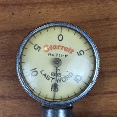 Vintage Starrett Last Word Dial Test Indicator No 711-F With Original Case USA