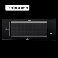 100pcs Plankton Microscope Slide Sedgwick Rafter Counting Chamber Cover Glass