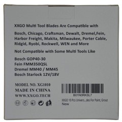 XXGO 10 Pcs Universal 2 Inch Multi Tool Scraper Blade – 10 Pcs, Silver