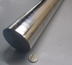 4140/4142 Alloy Steel Rod, 2 1/2″ Diameter +/-.007″ x 3 Ft Length