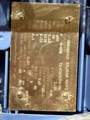 Sumitomo 3 PHASE INDUCTION MOTOR. 1 HP 60HZ 230/460 VOLTS