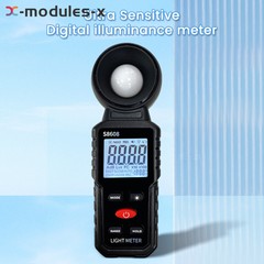 S8608 LCD Light Meter Digital Illuminance Meter Luxmeter Photometer 200000Lux US