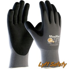MaxiFlex Endurance Gloves 15G Grey Nylon Black Micro Large Hand Protection Work