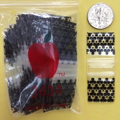 3434 MINI ZIP DESIG BAGS 3/4″ X 3/4″ / 10 DSN PREMIX 1000PCS 2.5MIL READ DETAILS