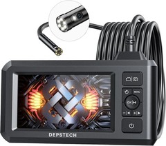 Used DEPSTECH DS300 Endoscope Dual Lens Borescope Sewer Inspection Camera 16.5ft