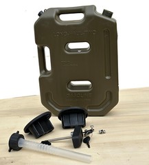 10L Gallon Utility Jugs Water Container Storage Fuel Gasoline Can w/Mount Lock