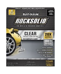 Rust-Oleum 282829 RockSolid Polycuramine 1 Car Garage Floor Top Coating Kit, …