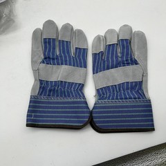 PIP 82-7563 Leather Palm Gloves Sz Large Gunn Cut Safety Cuffs Wing Thumb 12prs
