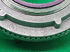 Lot of 2 -APPLETON NEER 200DN 2″ WATER TIGHT COUNDUIT HUB DIE CAST ZINC [1RE2-2]
