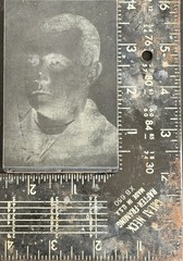 Vintage Male Portrait Printing Blocks Lot 3 Letterpress Printer Cuts Zinc
