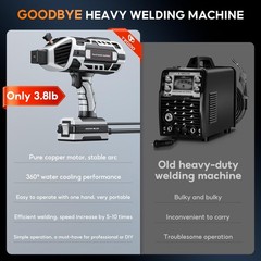 Tvgoo Portable Handheld Welding Machine – 110V IGBT Inverter Grey