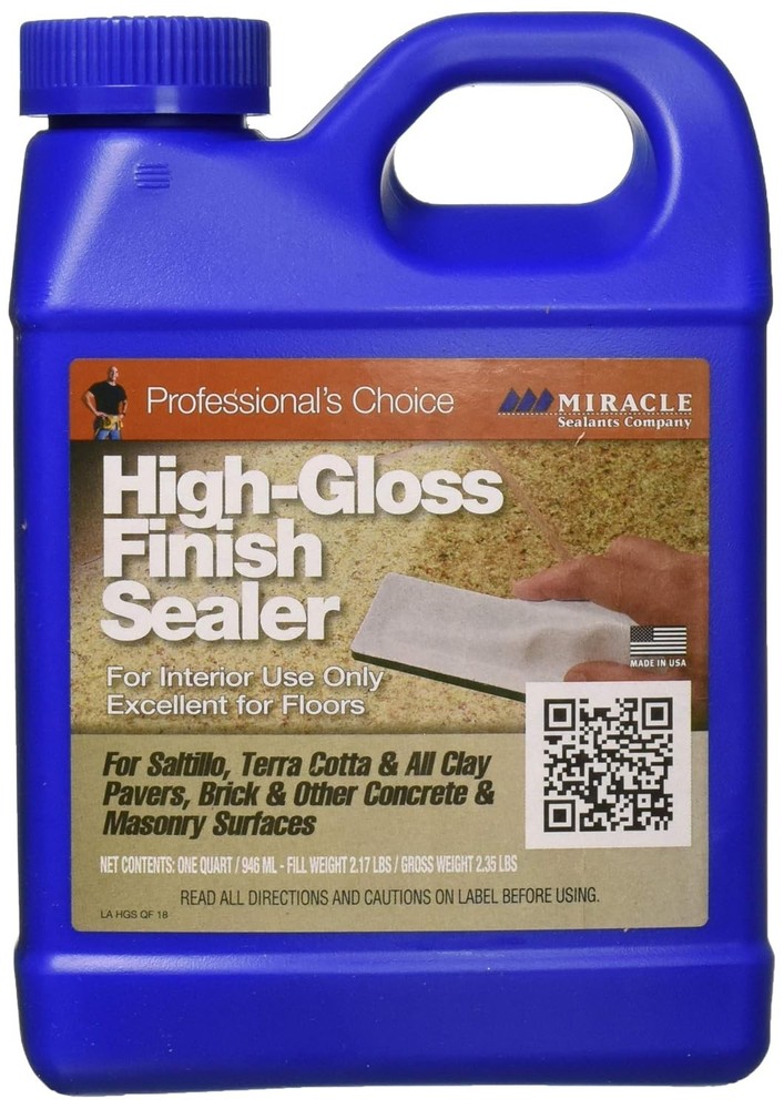 High-Gloss Finish Sealer for Tile & Stone, Water-Based, Quart