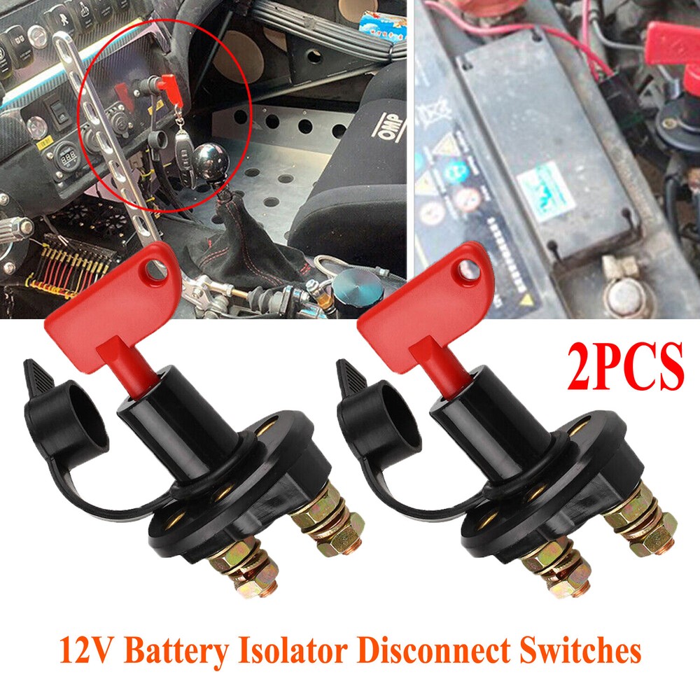2X Battery Isolator Disconnect Cut Off Power Kill Switch for Car Truck Boat ATV