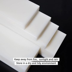 HDPE Block White PE Polyethylene Rectangular Solid Plastic 2x12x3,