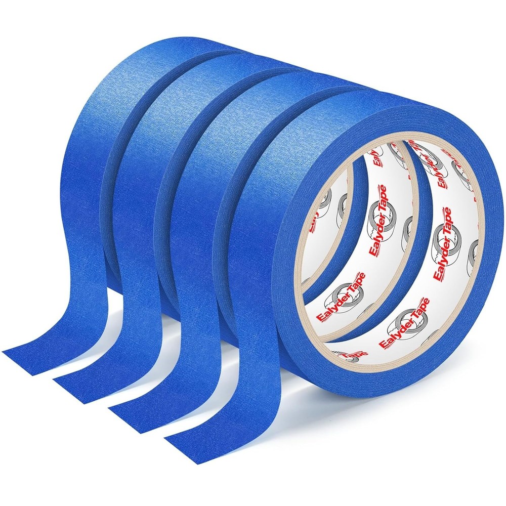 4 Rolls Blue Painters Tape 0.94in x 22yd Premium Masking Tape 88 Yards Total