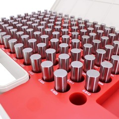 Steel Pin Gage Set Minus Heat Treated with Storage Case M3 125pcs 0.501″-0.625″