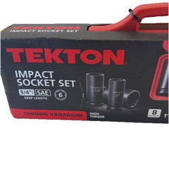 TEKTON 3/4 Inch Drive Deep 6-Point Impact Socket Set 8-Piece 1 – 1-1/2 in.