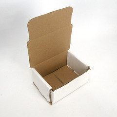 White Corrugated Shipping Mailer Packing Boxes 4x3x2 Inch Interior 50 Pack