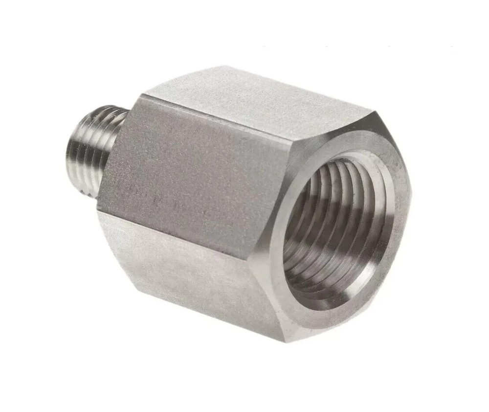 1/8 MNPT x 1/4 FNPT 316ss Pipe Reducer (6,000 Psi) SSP Trufit 1/4X1/8RA
