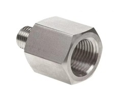 1/8 MNPT x 1/4 FNPT 316ss Pipe Reducer (6,000 Psi) SSP Trufit 1/4X1/8RA