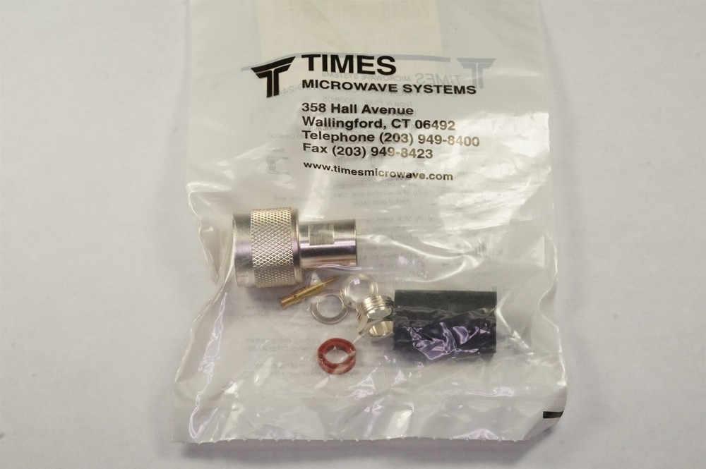 TC-240-NMC Times Microwave N-Type Connector 2.5GHz 50 Ohm Clamp Male Plug Strght