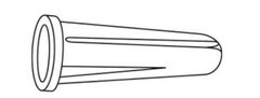 CONICAL PLASTIC WALL ANCHORS 4-6-8 x 3/4″ BLUE – 3/16″, 5000 PCS, Made in USA