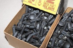 2 Boxes of 100 Lamson 3/8″ x 2″ Ribbed Carriage Bolts & Nuts Vintage USA