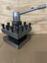 4 WAY TOOL POST 7-1/2″ x 7-1/2″ – For LARGE LATHE –