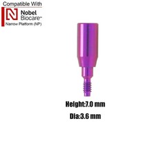 US 5Pcs Dental Healing Cap Abutment RP/NP Compatible Nobel Active ∅3.6 ∅5.0 ∅6.0