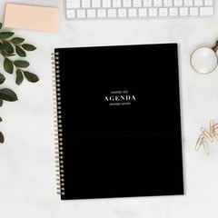 Blue Sky 8.5″x11″ 2026-2027 Weekly/Monthly Planner BS Black PP Double Horizontal