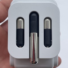 Foldable South Africa Travel Plug Adapter, Type M Power Adapter White
