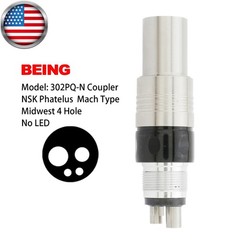 BEING High Speed Handpiece Dental Non-optic Turbine NSK Phatelus Coupler 4 Hole