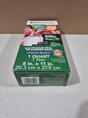 FoodSaver 1-Quart Liquid Block Vacuum Seal Bags, 12 Count – FSFSBFLB216-NP