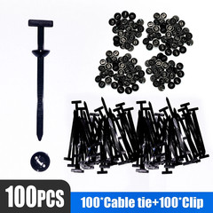 100Pcs Automotive Nylon Cable Tie Fastener Kit – Universal Car Zip Tie Buckle C