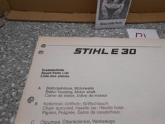 Stihl E 30 Electric Chainsaw Spare Parts List 1985-03