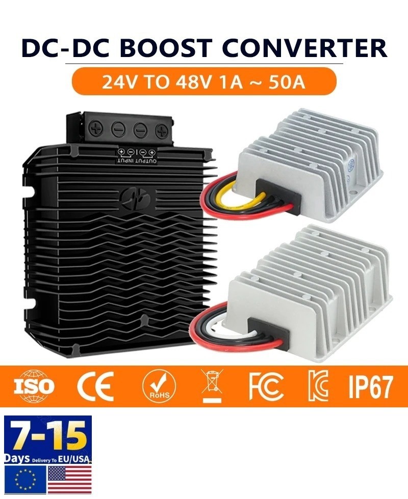 24V TO 48V DC-DC Voltage Step Up Boost Converter 3A 5A 10A 15A 20A 32A 42A 50A