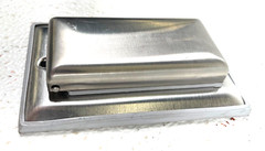 CALBRITE STAINLESS S607VGCVRS Single Gang GFCI Receptacle Cover, Plate, & Gasket