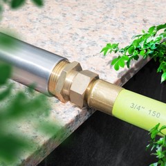 3/4″ GHT Male x 1″ NPT Male Lead-Free Brass Garden Hose Adapter Connector