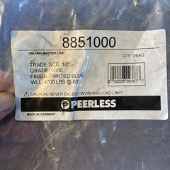 Peerless 8851000 1/2” Oblong Master Link Grade 100 Weight Limit 4700 Lbs 5”x3”