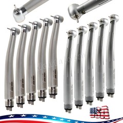 Dental No-LED / LED E-generator High Speed Handpiece Push Button 4Hole Turbine