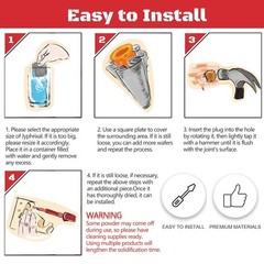Fixing Wall Plugs Fast! No Need to Fill or redrill (20 Discs)