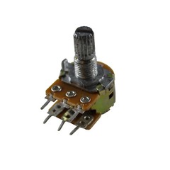 5Pcs B100K 100K Ohm Potentiometer knob Dual Linear WH148 6Pin 15mm SHAFT
