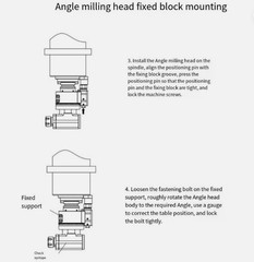 90°BT40/50 Angle Head Side Milling Head Cross Milling Head Right Angle Head1-7mm